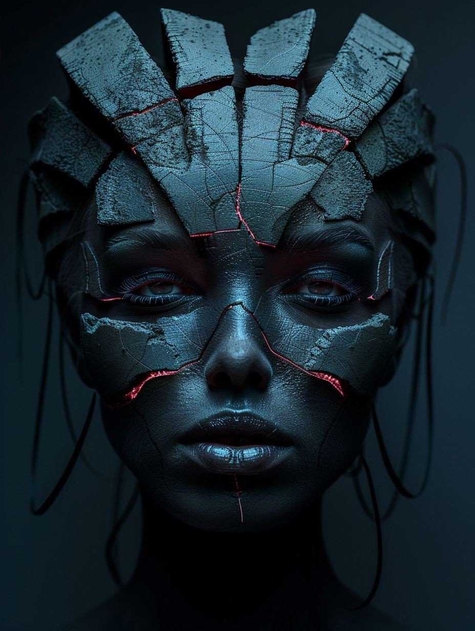 Neon Cybernetic Ethereal Portraits - Image 4