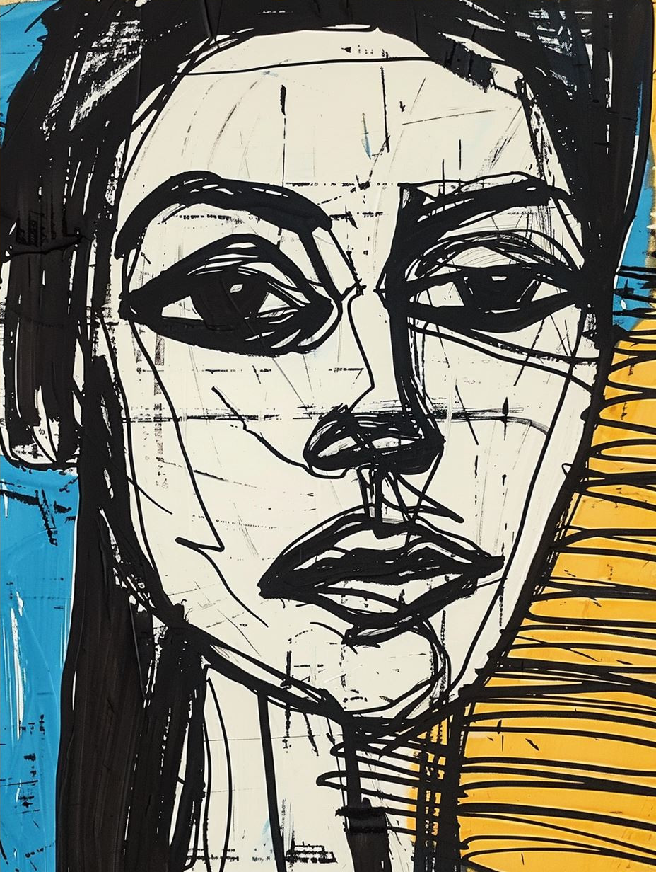 Fragmented Portraits in Bold Ink - Image 4