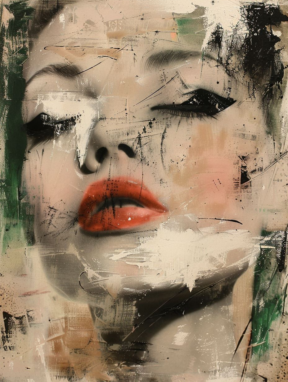 Fragmented Elegance in Mixed Media - Image 3