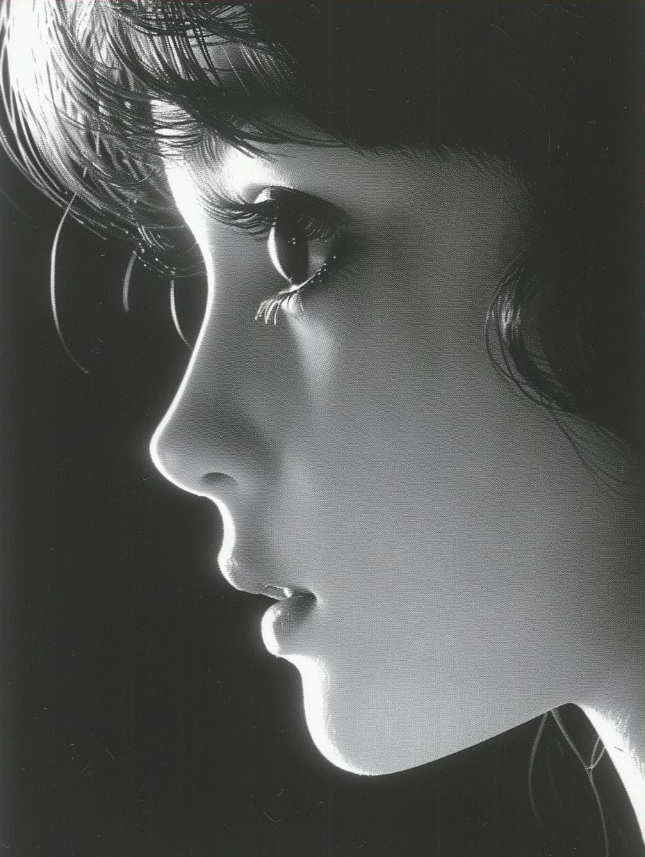 Vintage Japanese Pop Art Portrait - Image 3