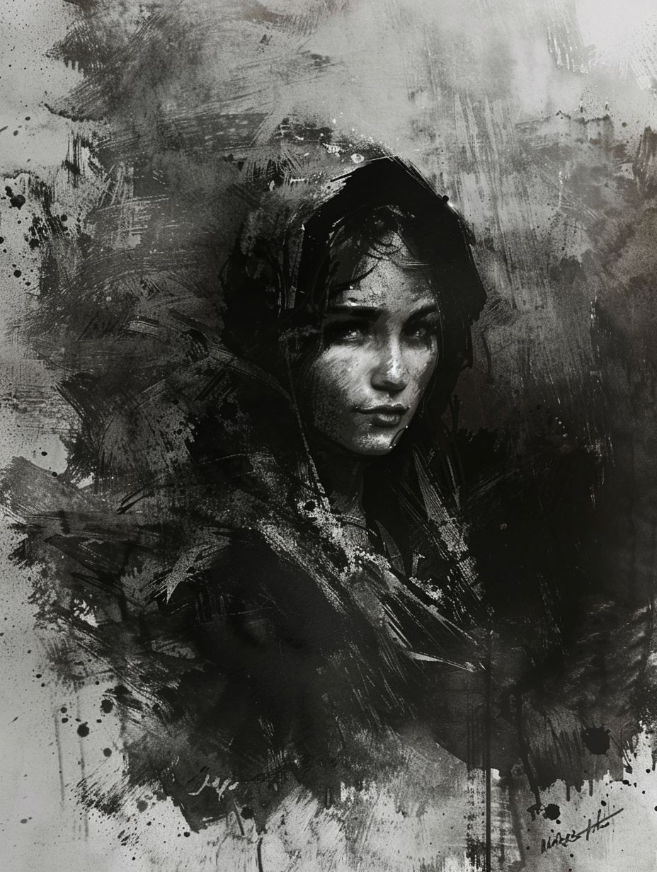 Haunting Shadows of Ethereal Portraits - Image 1