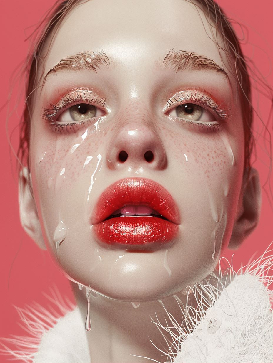 Dewy Crimson Avant Garde Beauty - Image 1