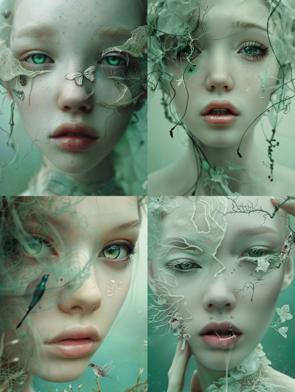 Ethereal Underwater Spirit Portraits
