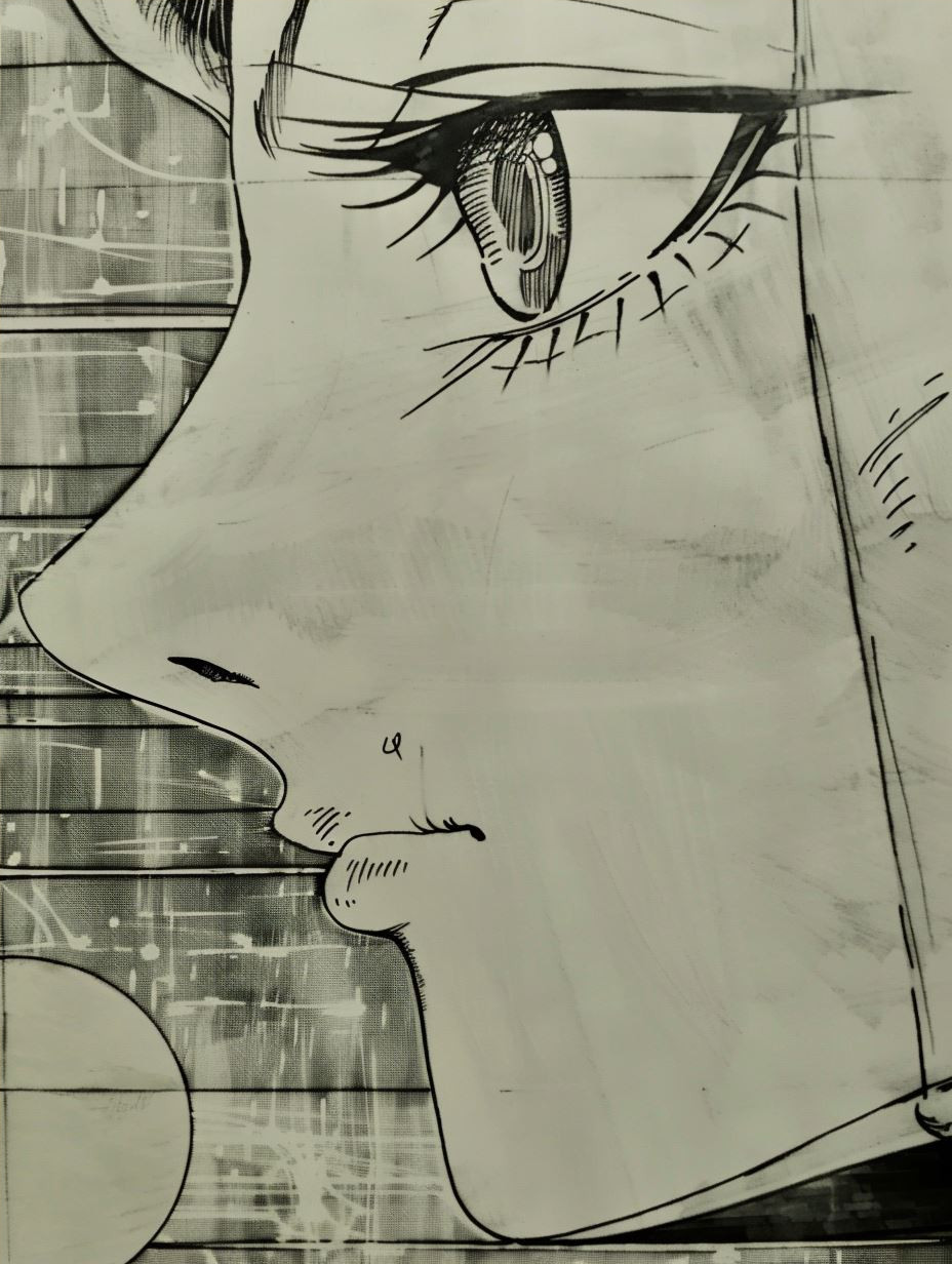 Noir Manga Ink Sketches - Image 4