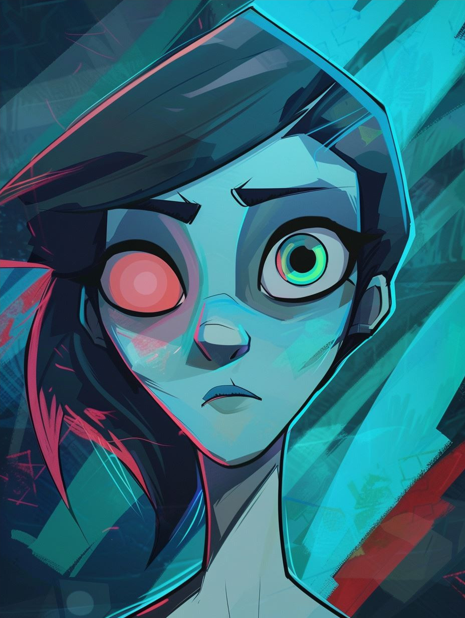 Ethereal Neon Cyberpunk Portraits - Image 4