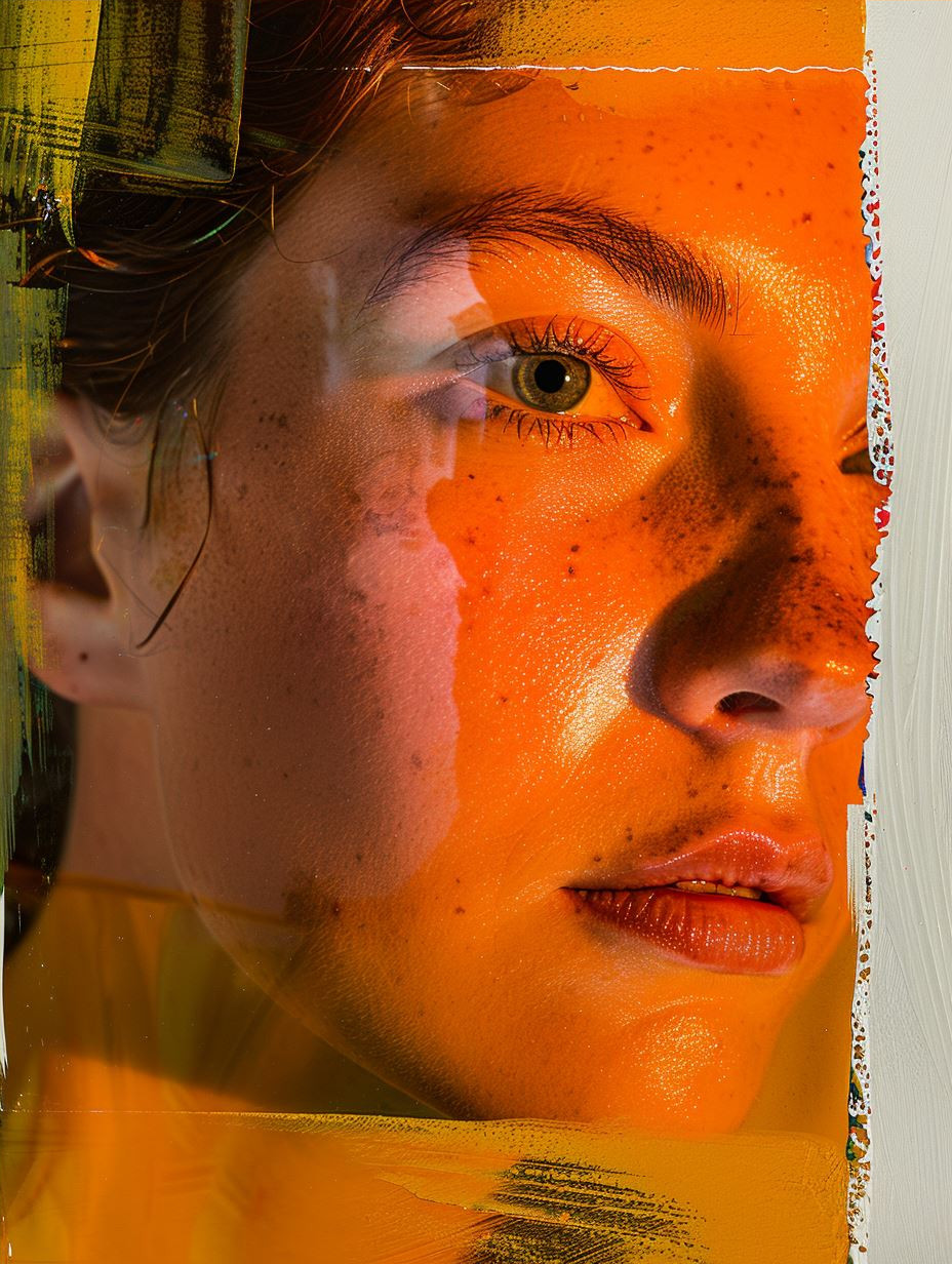 Fragmented Portraits in Amber Light - Image 4