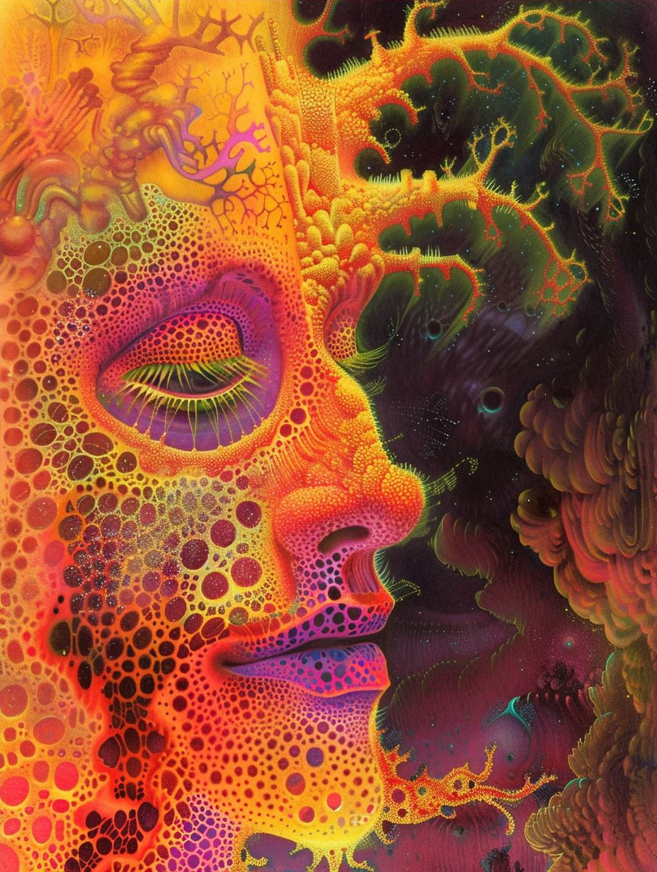 Psychedelic Neon Facial Portraits - Image 4