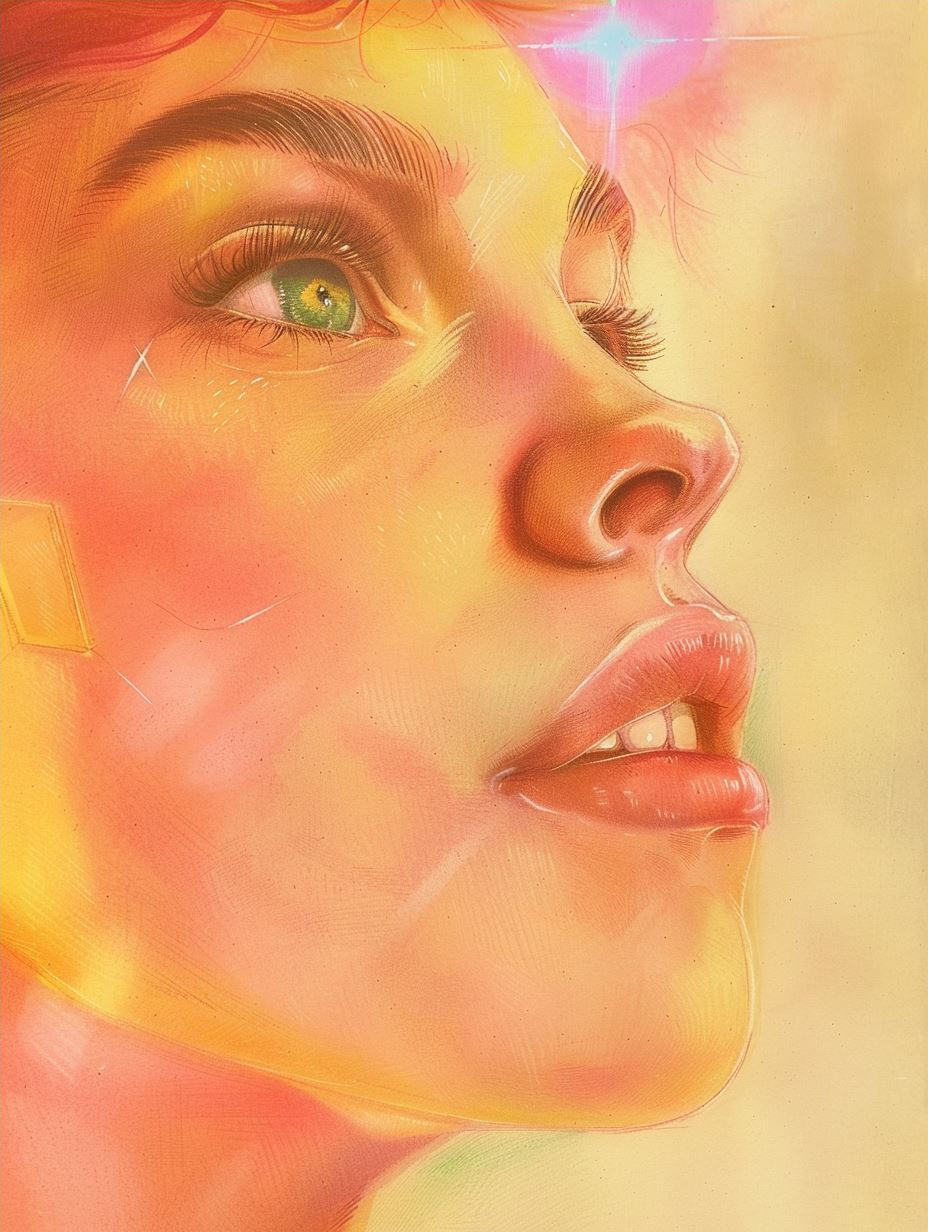 Ethereal Glow: Digital Portrait Studies - Image 4