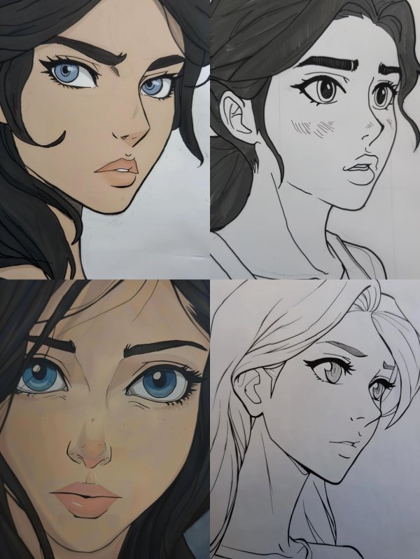 Bold Ink Portrait
