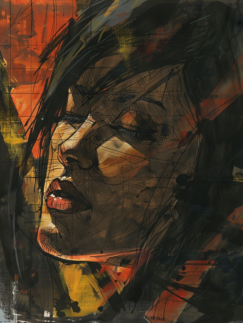 Fragmented Soul in Amber Glow - Image 4