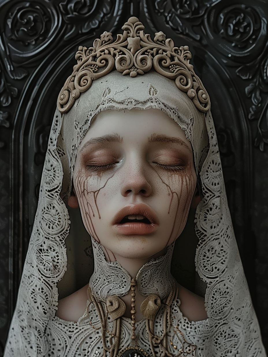 Gothic Lace and Ink Tears - Image 2