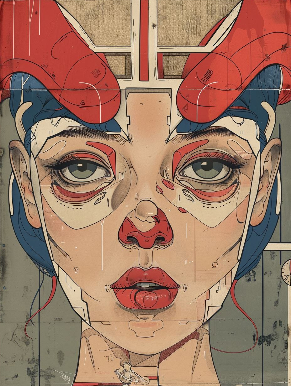 Retro Futurist Pop Art Portrait - Image 4