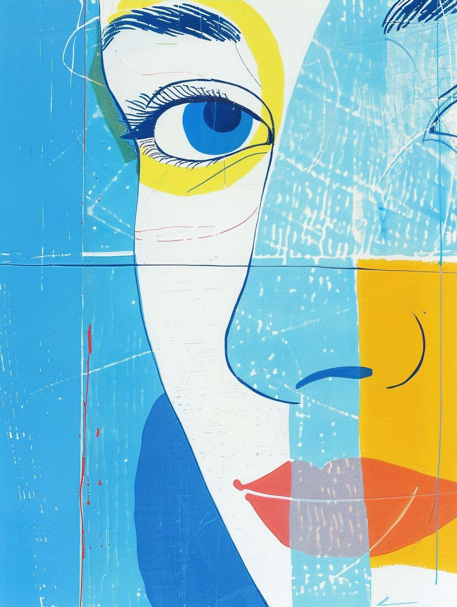 Fragmented Visions in Blue - Image 3