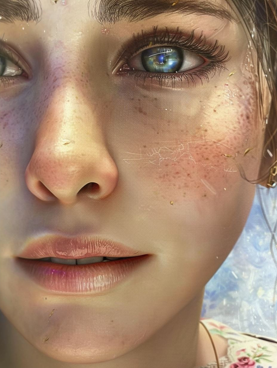 Ethereal Glow Portrait of Serenity - Image 2