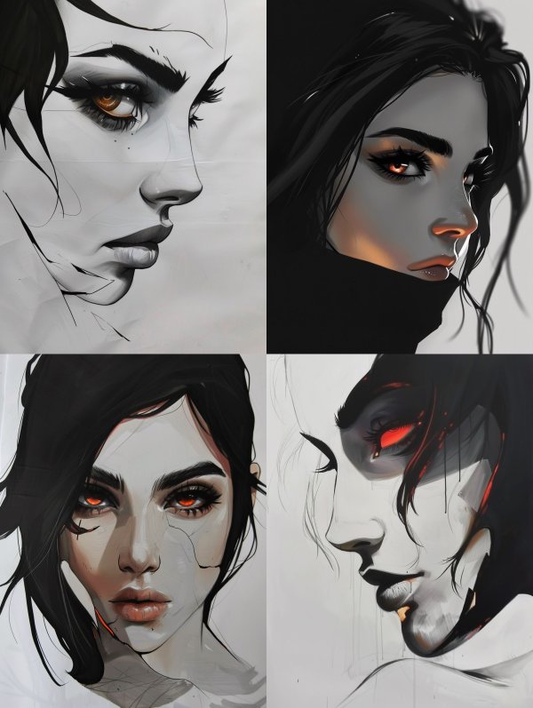 Dark Ethereal Portrait Studies