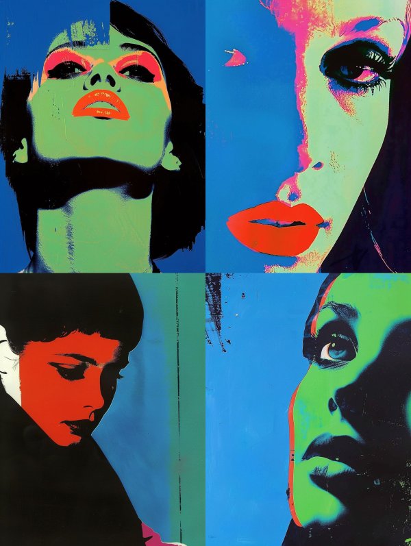 Neon Visions: A Pop Art Quartet