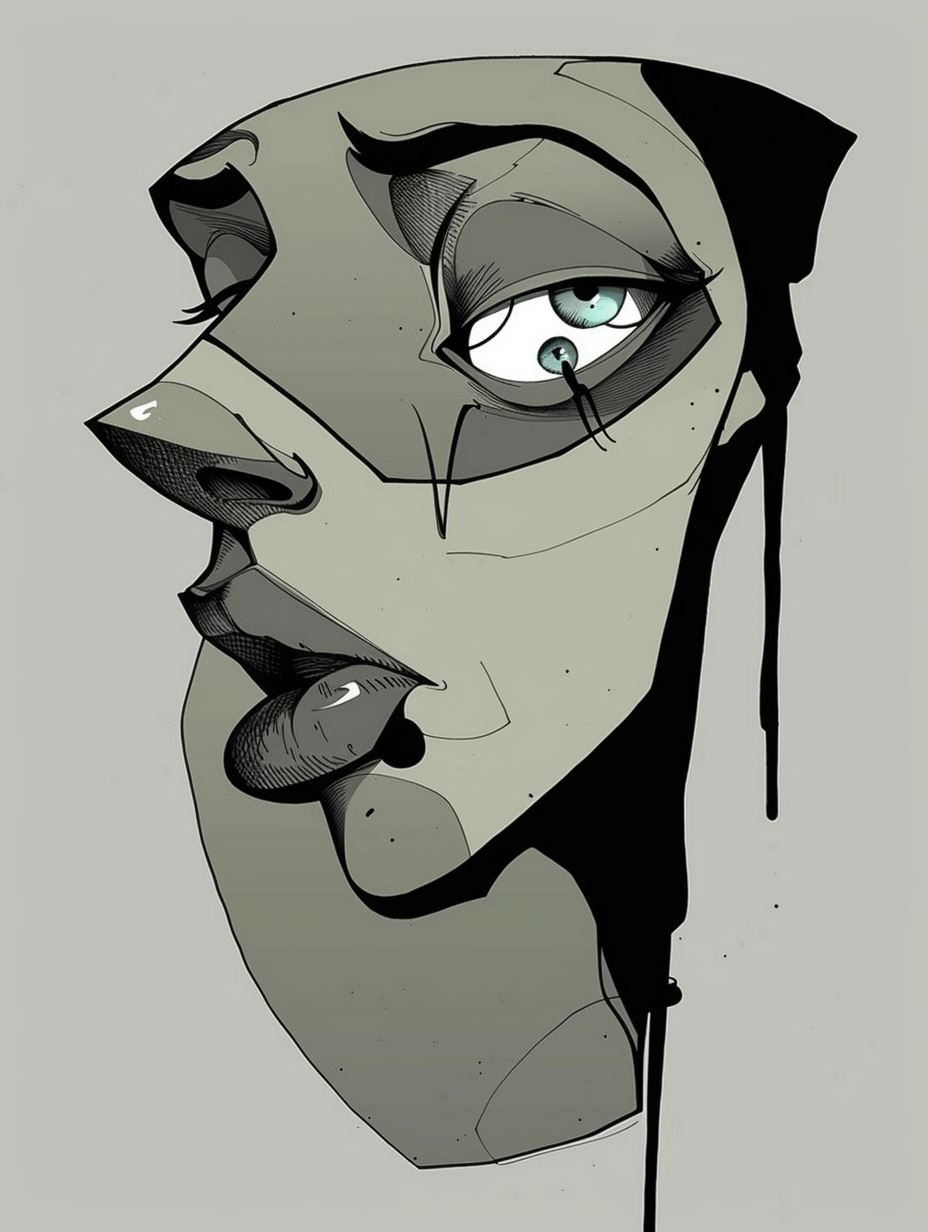 Melancholy Muse: Stylized Portrait Studies - Image 3