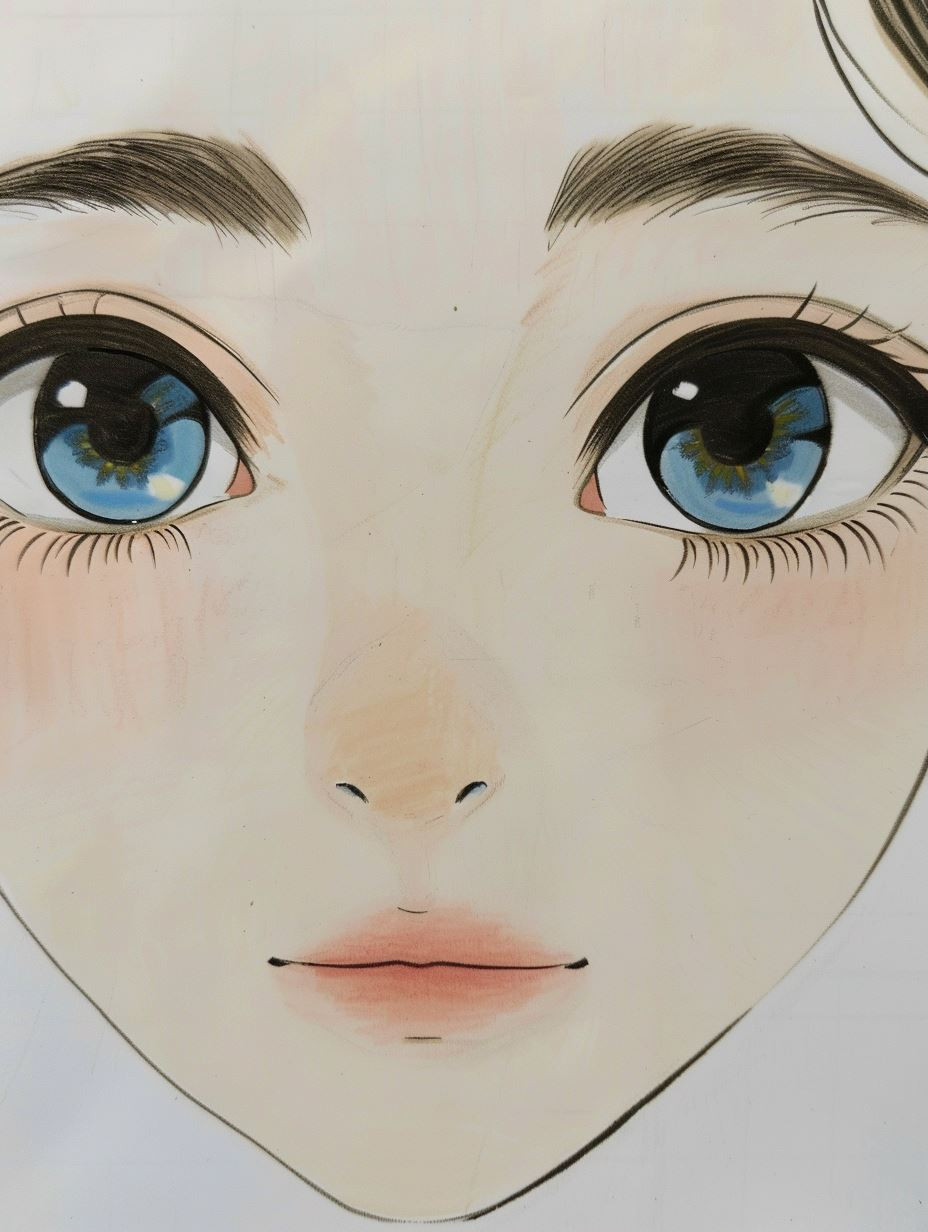 Ethereal Gaze: Anime Portrait Studies - Image 1