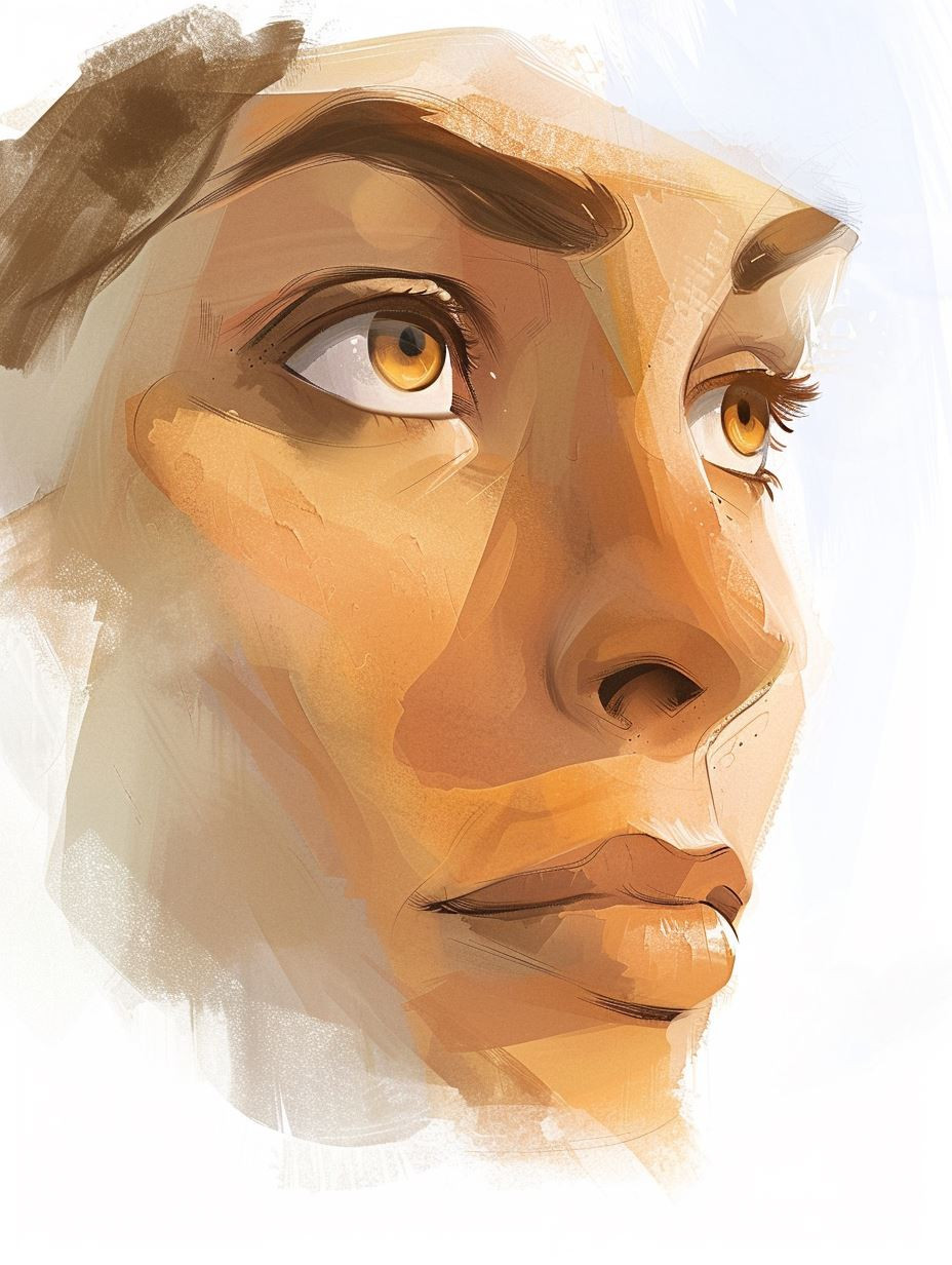 Golden Gaze Digital Portrait Studies - Image 1