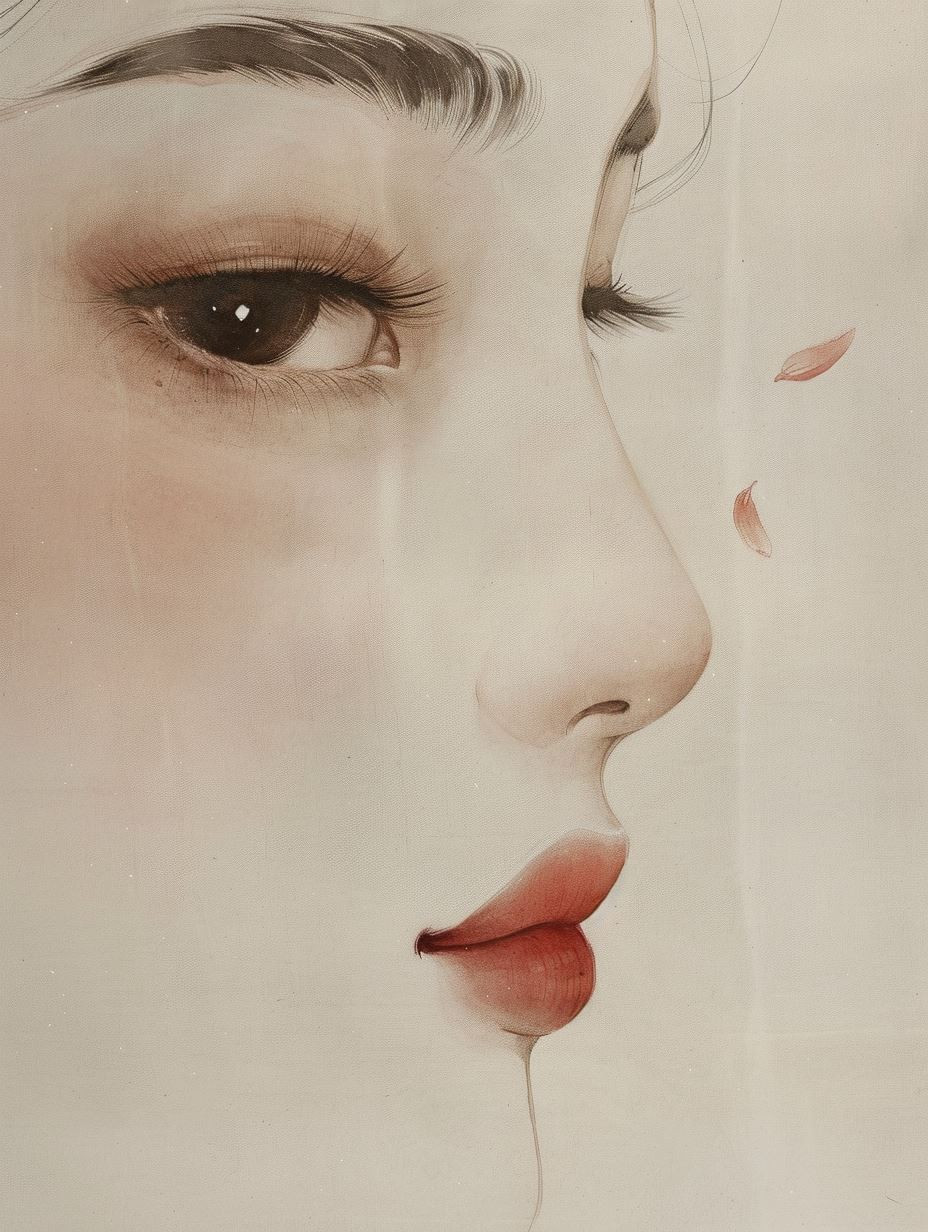 Ethereal Soft Charcoal Portrait - Image 2