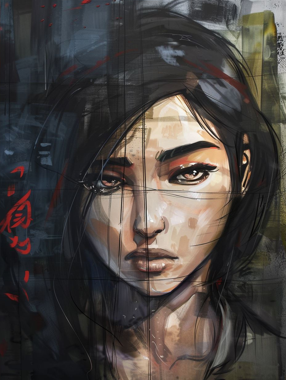 Moody Dark Digital Portraiture - Image 4