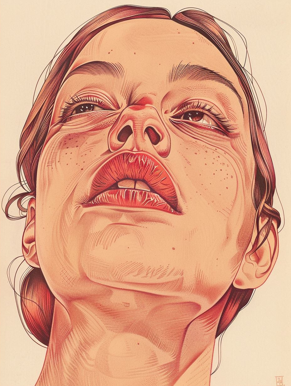 Ethereal Crimson Portrait Studies - Image 2