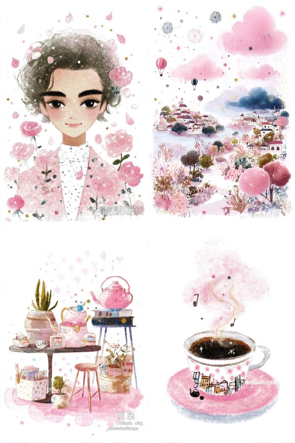 Blushing Dreams in Pastel Pink