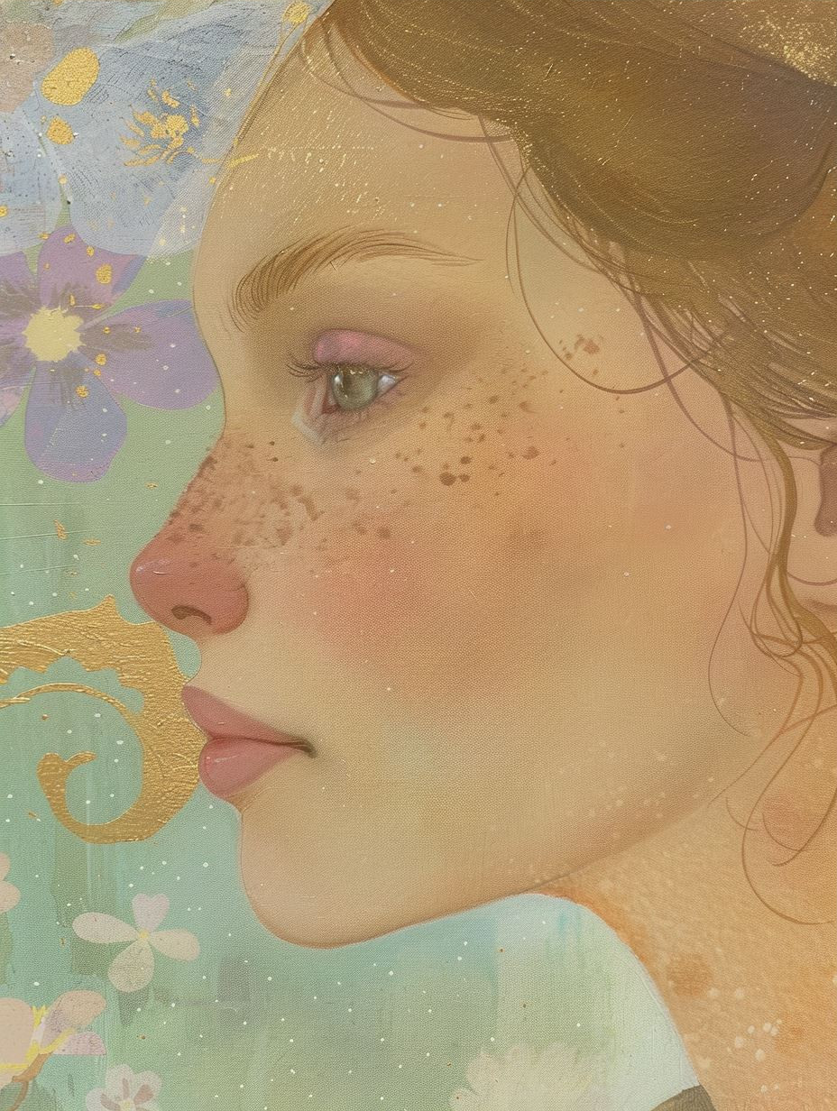 Ethereal Dreams of a Golden Muse - Image 3