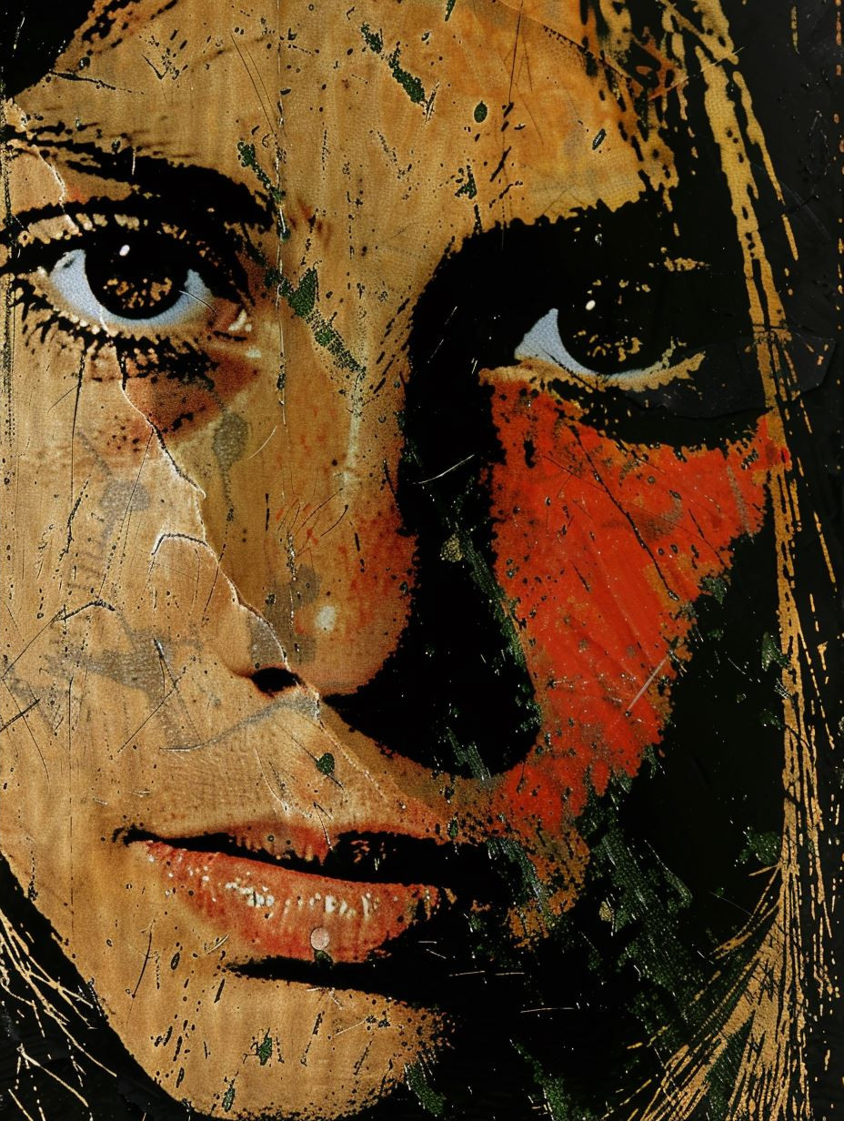 Abstract Gritty Portrait Collage - Image 2