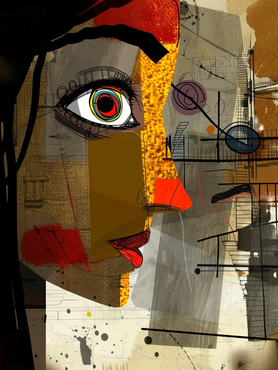 Fragmented Gaze of Golden Hue - Image 4