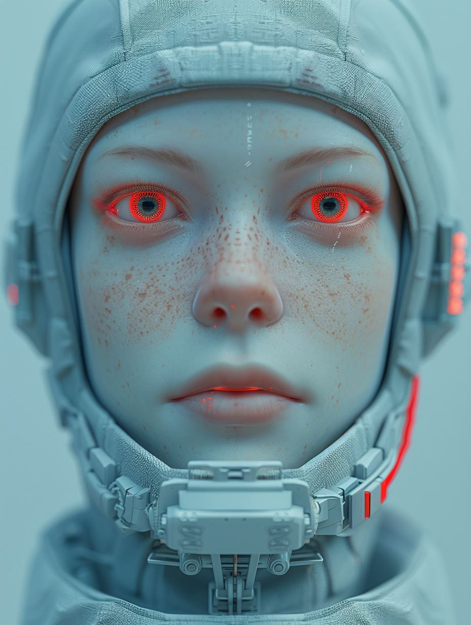 Futuristic Android Humanoid Portraits - Image 3