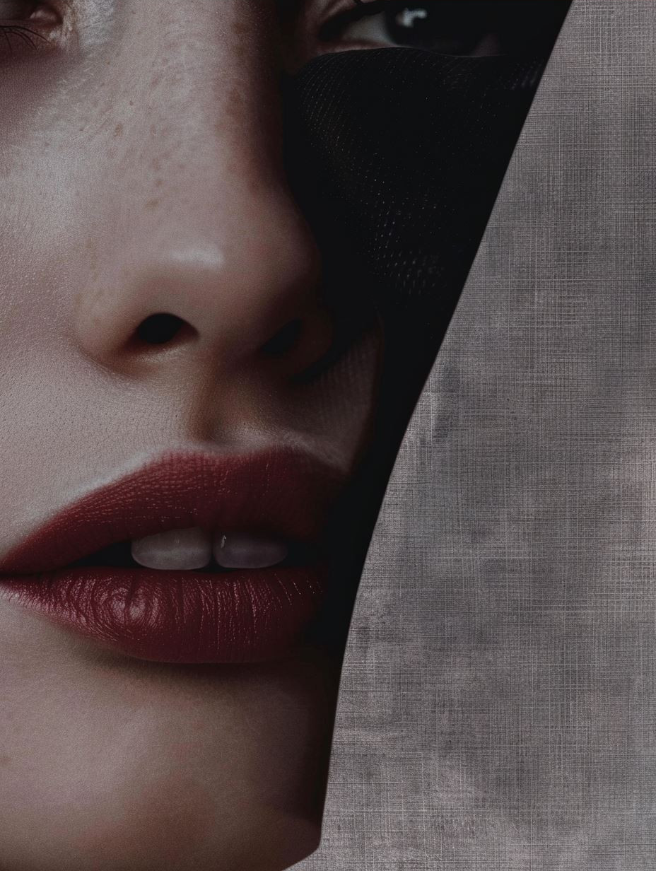Moody Cinematic Beauty Close-up - Image 3
