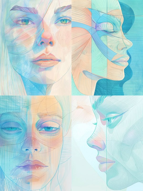 Prismatic Portraits of Ethereal Beauty