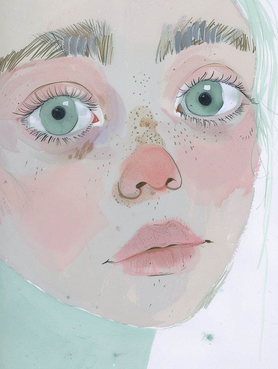 Ethereal Gaze: A Study in Softness - Image 4