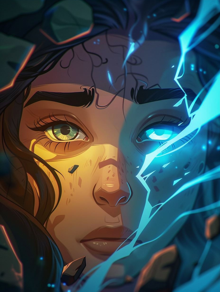 Ethereal Glow of Frozen Eyes - Image 3