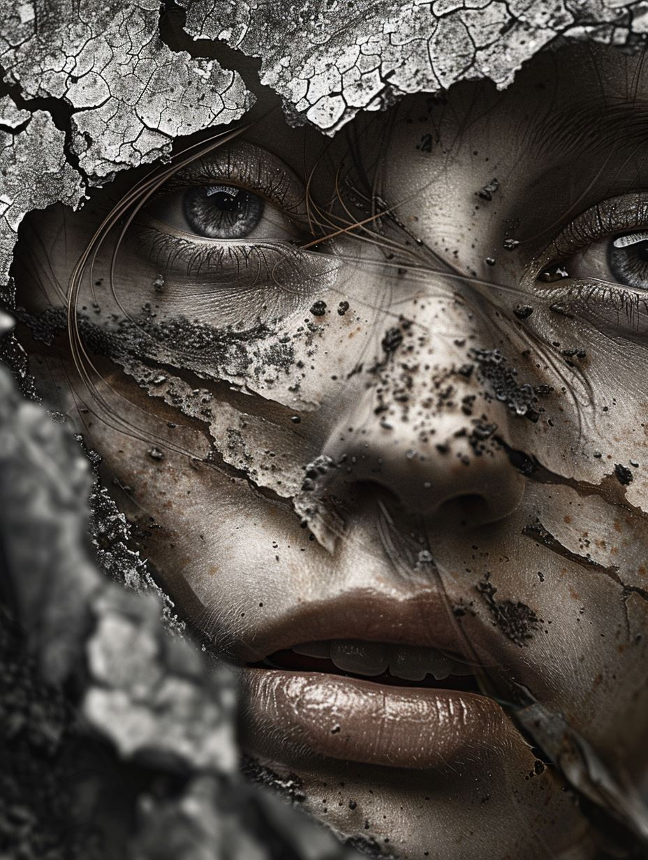 Fragile Beauty in Cracked Earth - Image 4