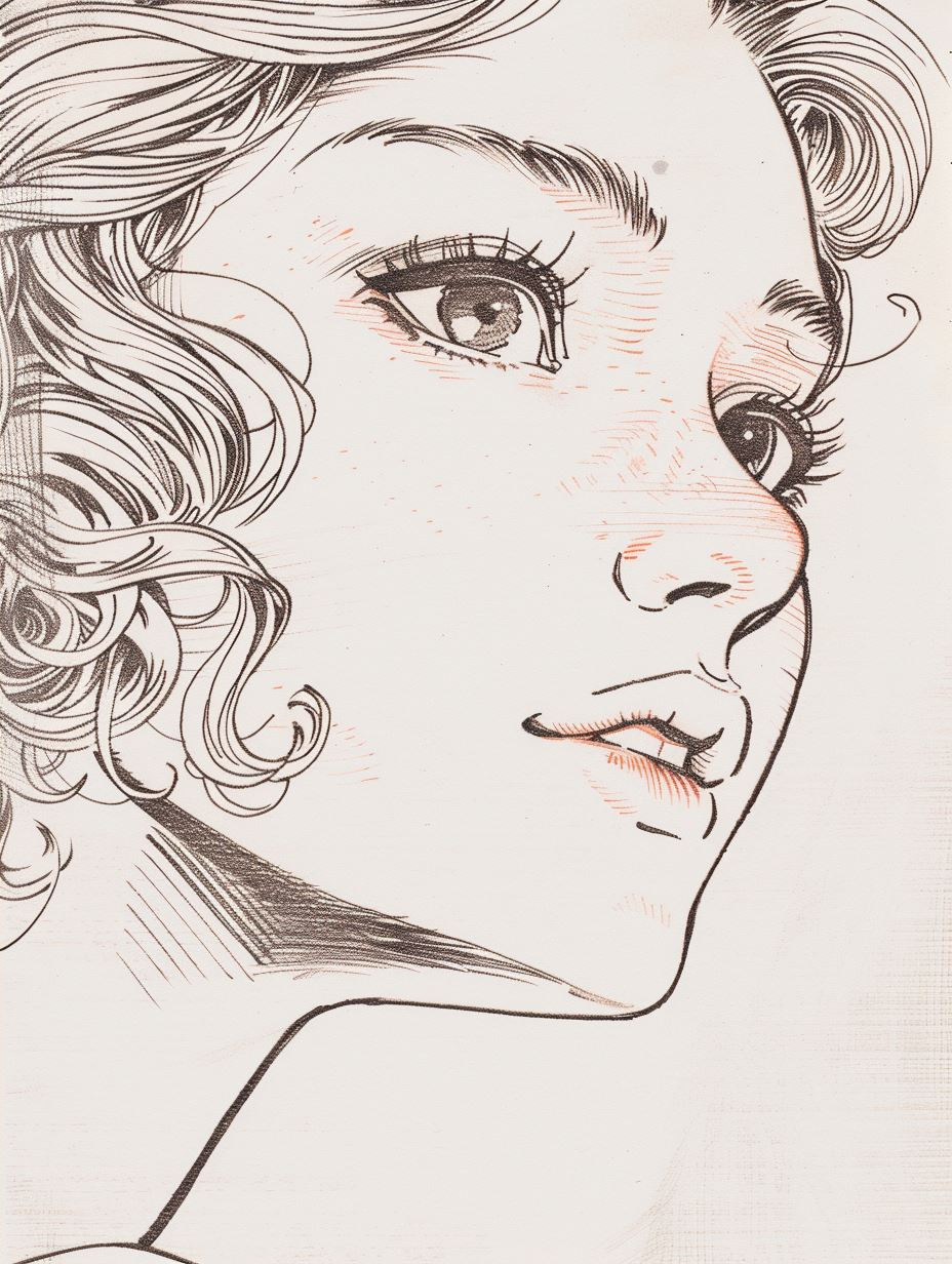 Ethereal Sketches of Feminine Grace - Image 2