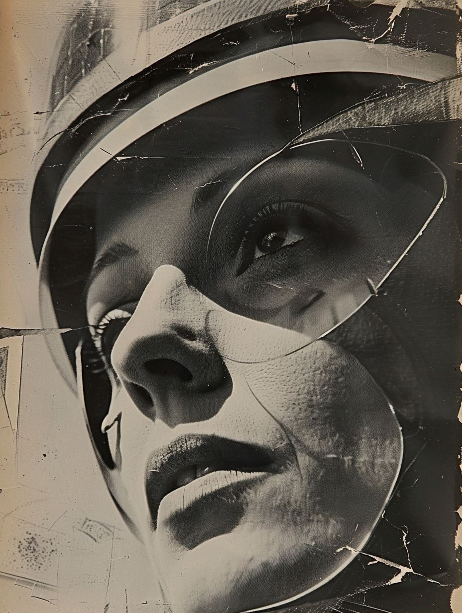 Vintage Avant Garde Collage Portraits - Image 2