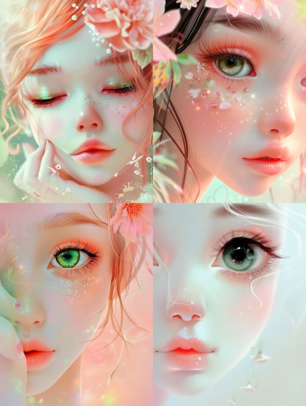 Ethereal Floral Dream Portraits