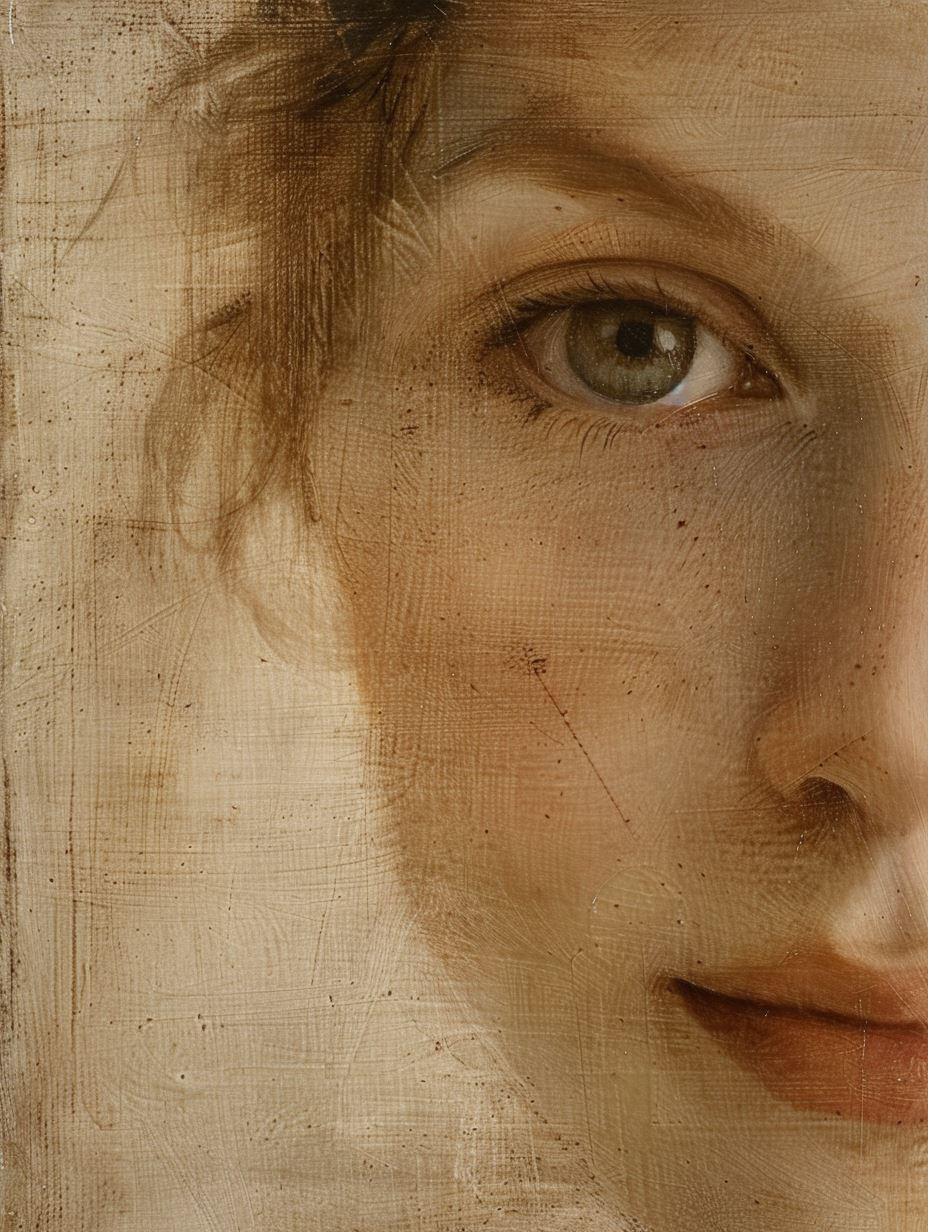 Ethereal Sepia Portrait Fragments - Image 3