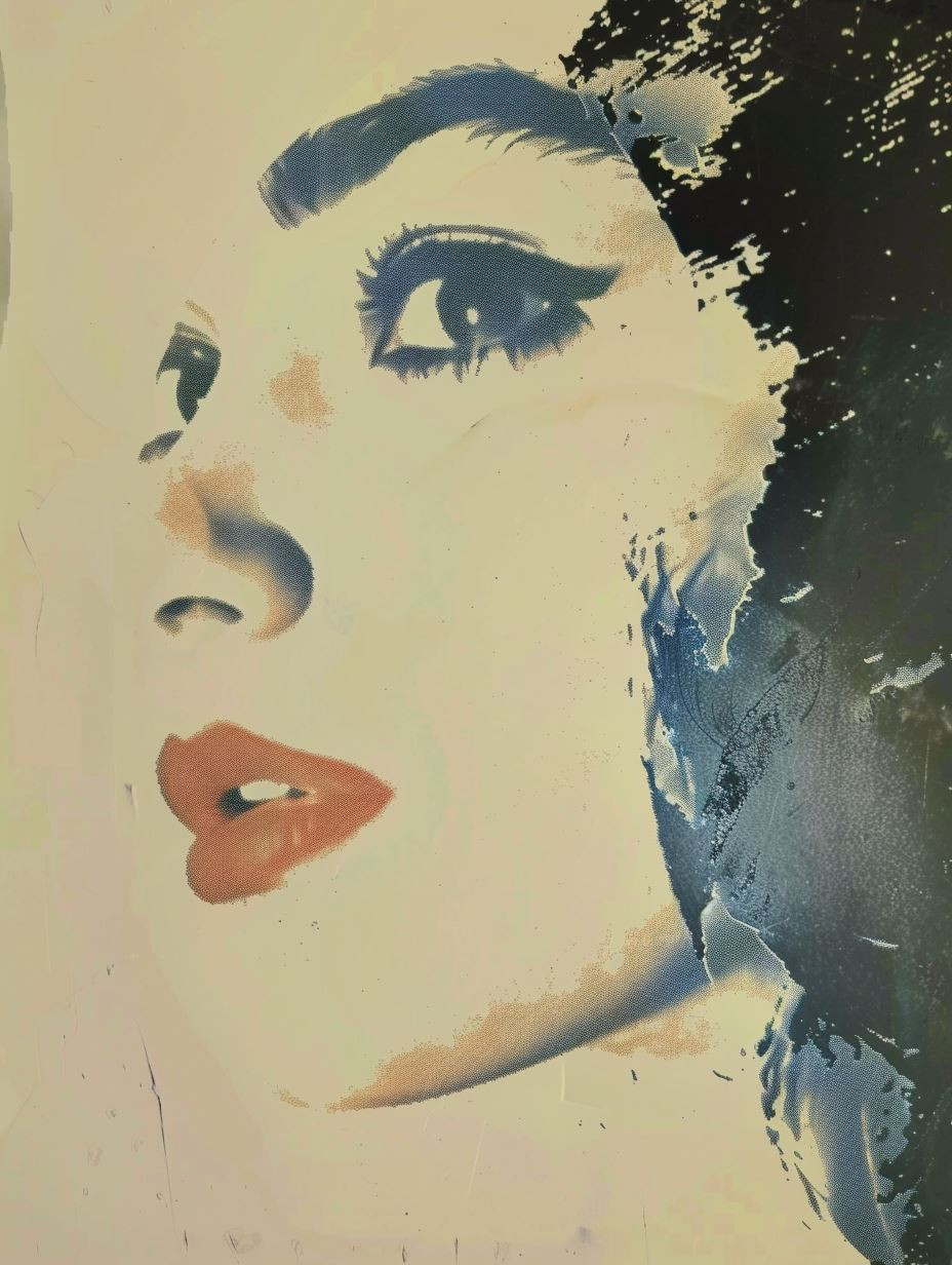 Abstract Portraits in Blue Tones - Image 2