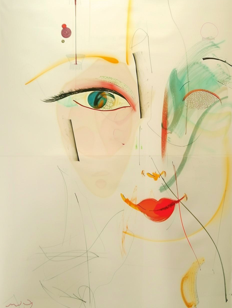 Abstract Fragmented Feminine Gaze - Image 4