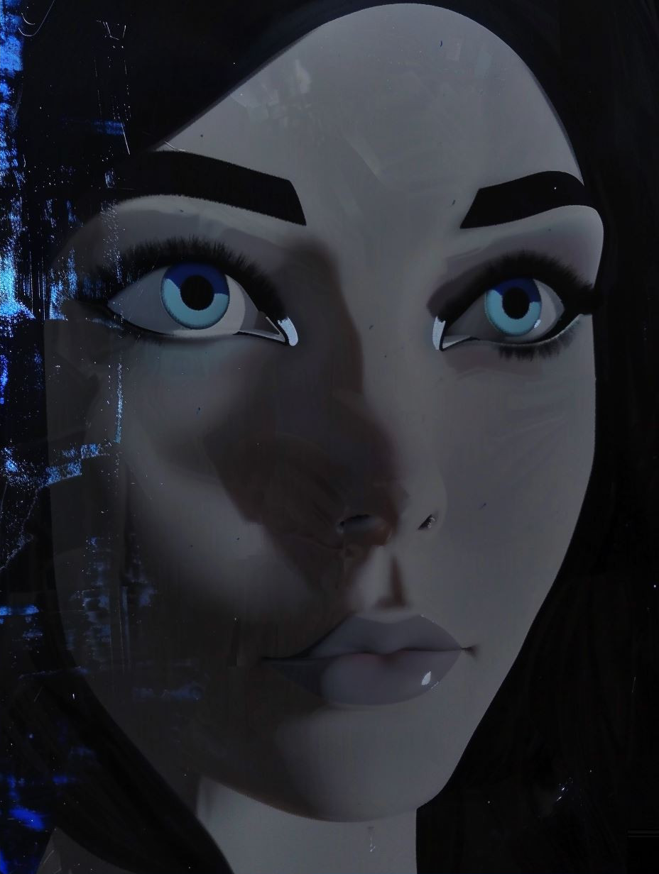 Ethereal Gaze of Frozen Shadows - Image 2