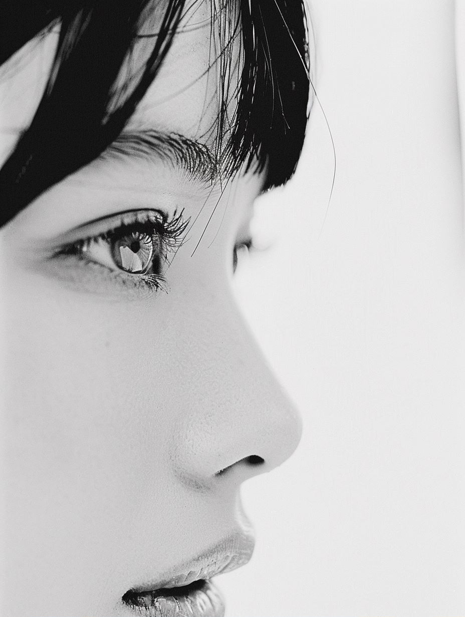 Minimalist Monochrome Portrait Study