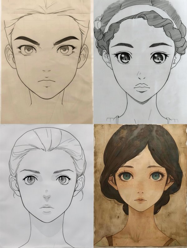 Anime Character Design Studies
