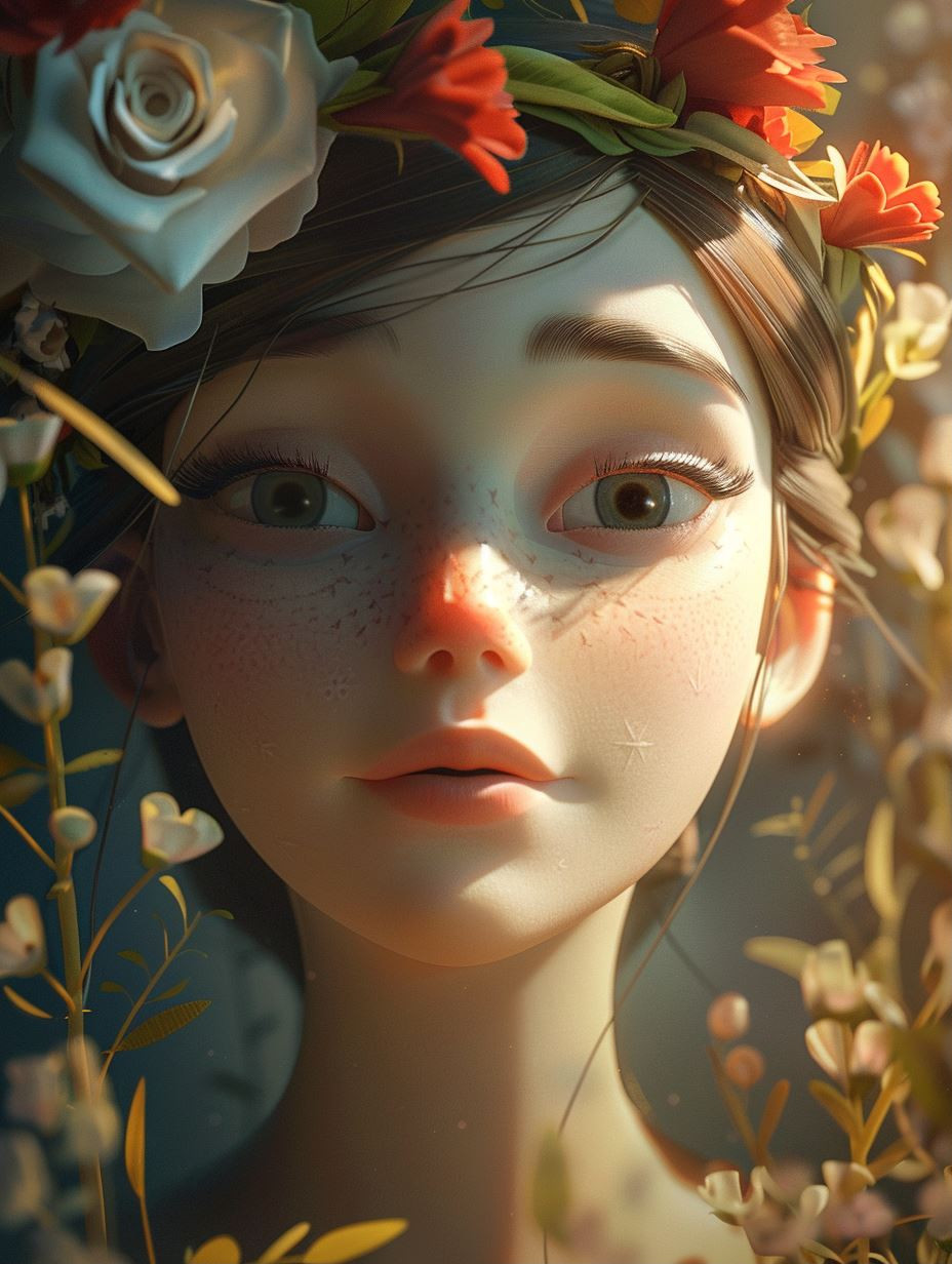 Ethereal Portraits of a Sun-Kissed Maiden - Image 1