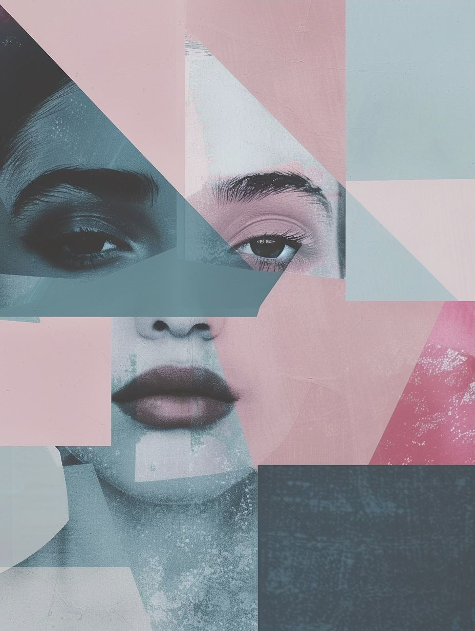 Fragmented Portraits in Pastel Hues - Image 3