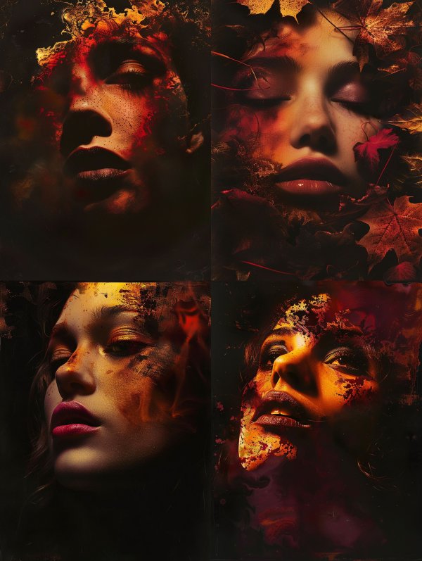 Ethereal Shadows of Floral Decay