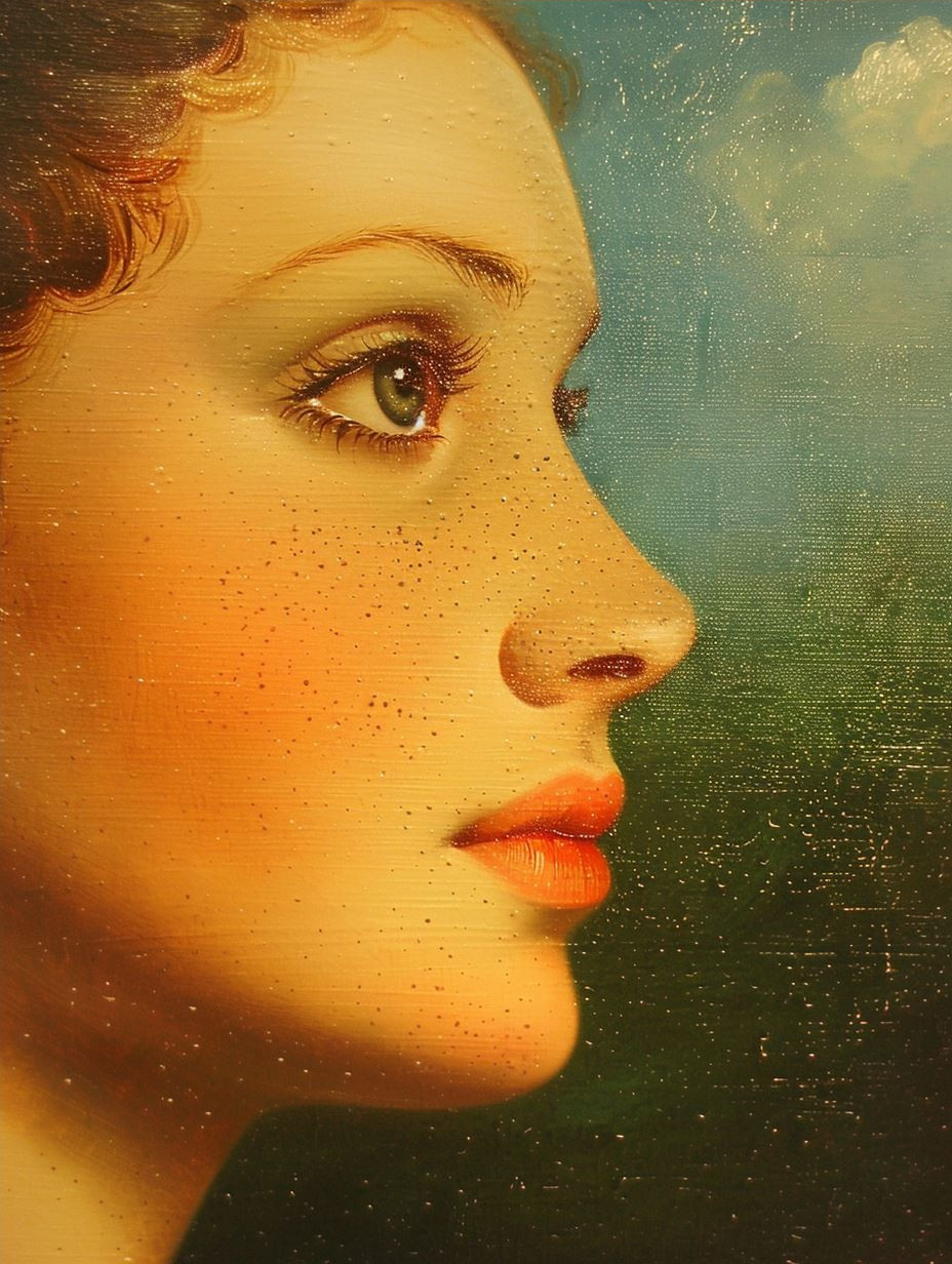 Timeless Gazes: A Study of Feminine Profiles - Image 4