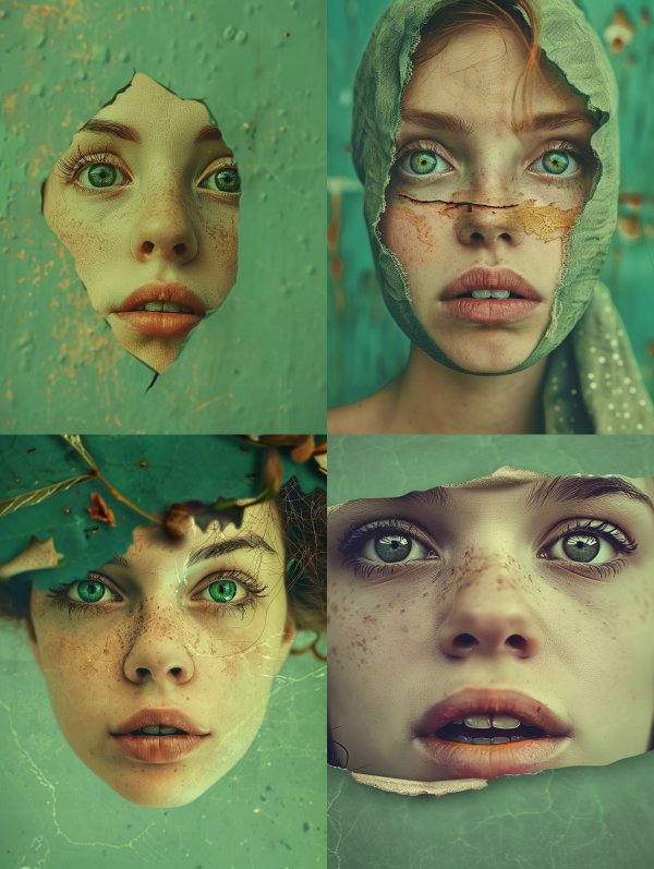 Fragmented Gaze Through Texture